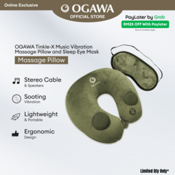 OGAWA Tinkle-X Music Vibration Massage Pillow and Sleep Eye Mask (Green)*